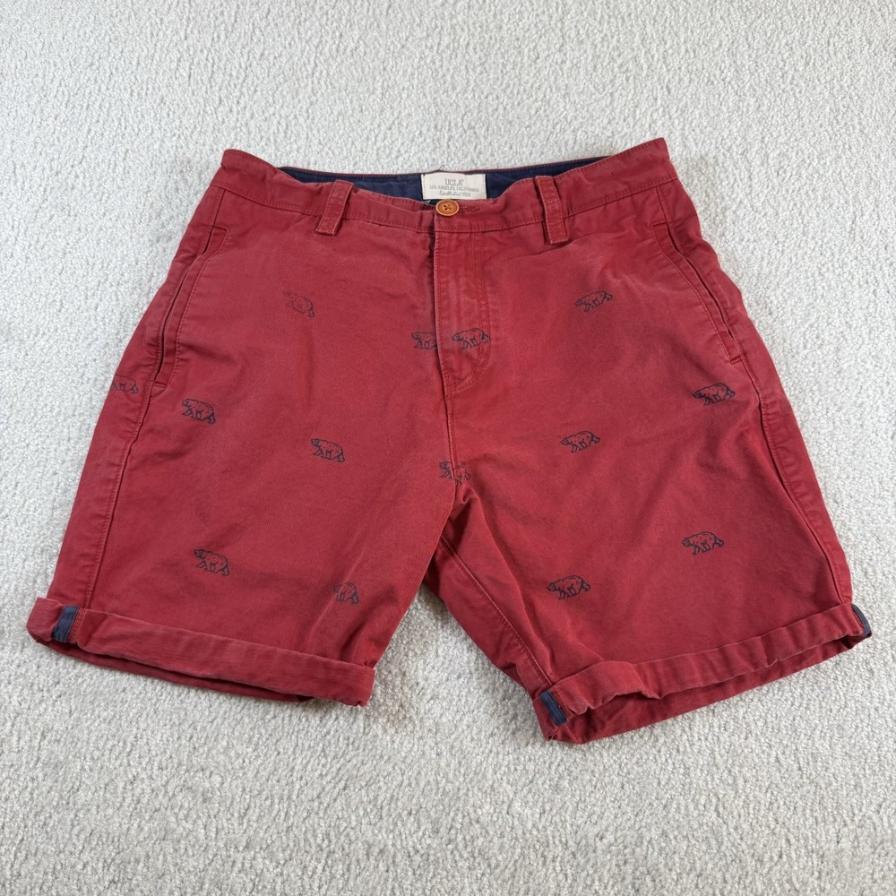 UCLA‎ Shorts Mens 32 Red University Los Angeles California Bruins AOP Chino